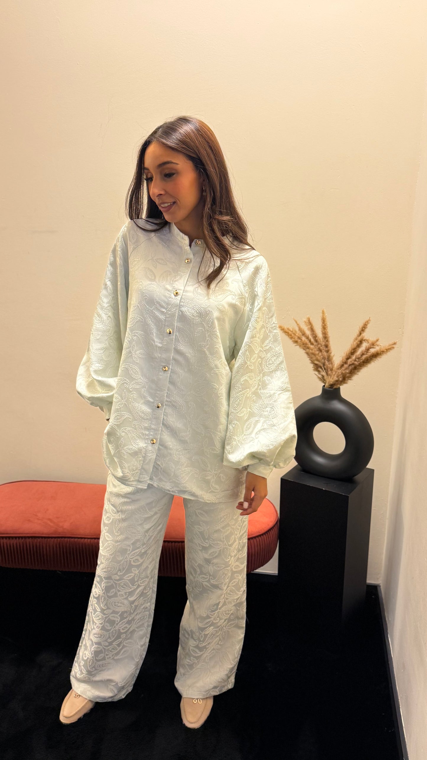 Rosalie set silver Blue