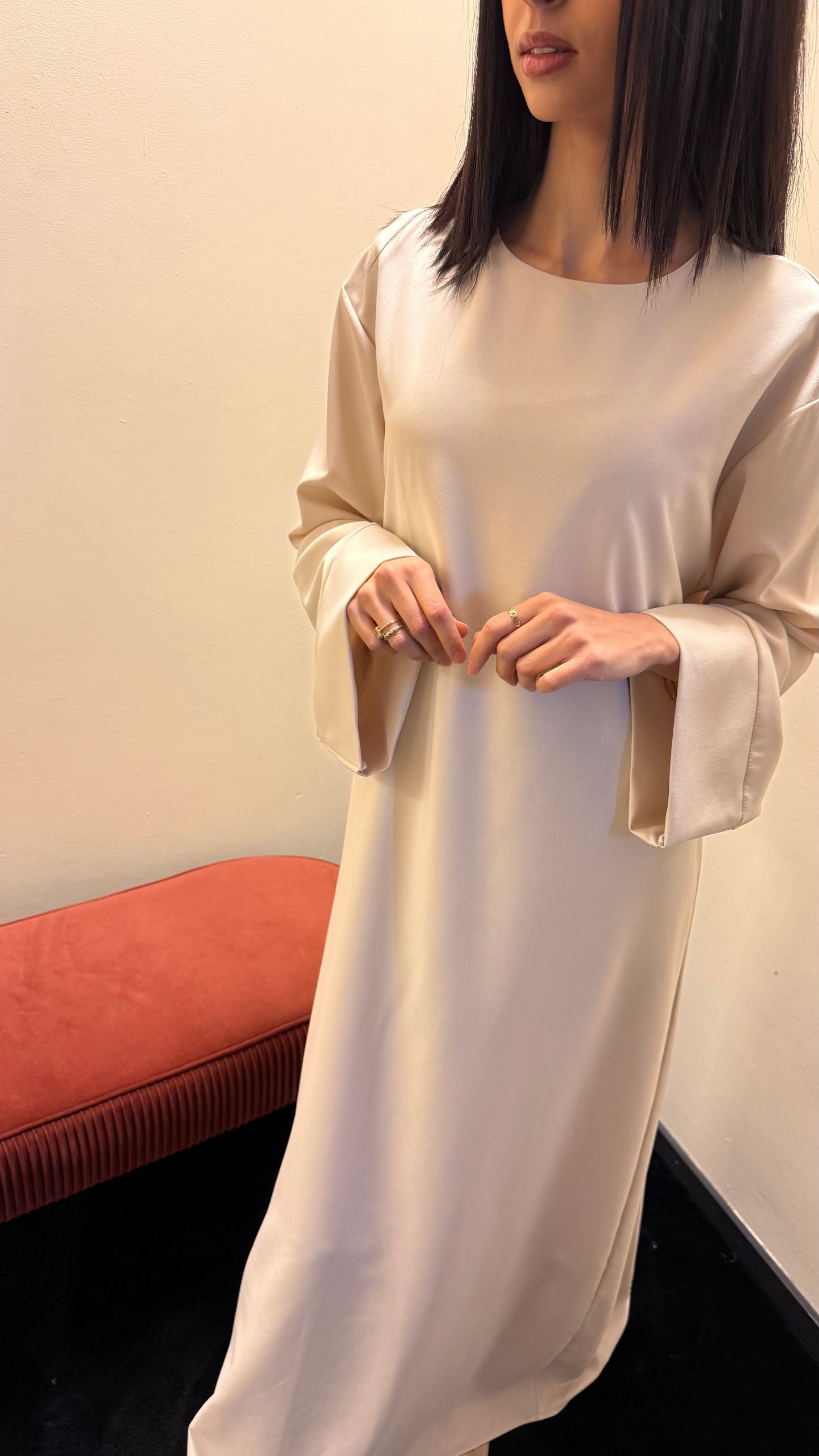 Yasminah abaya Beige