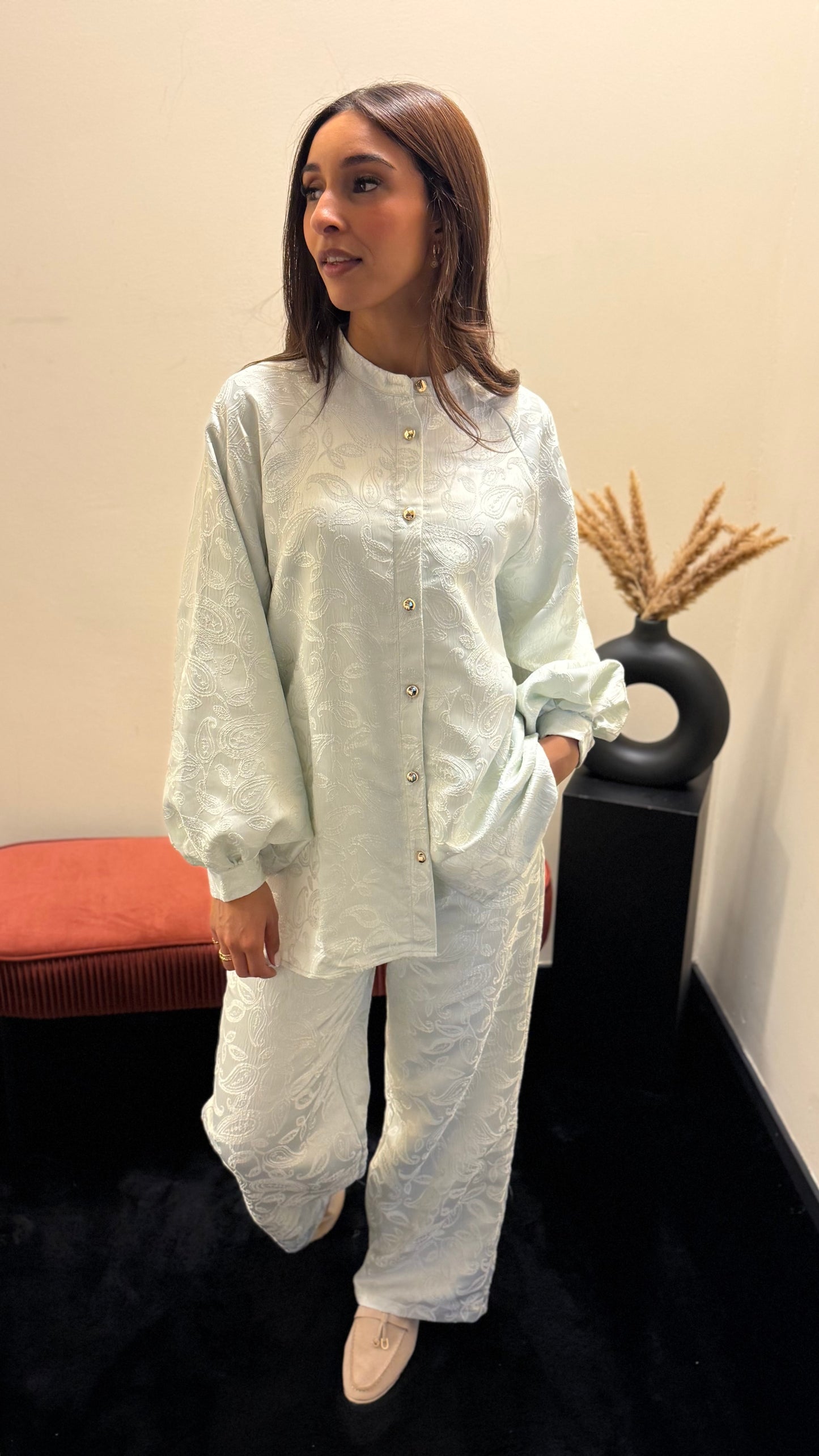 Rosalie set silver Blue