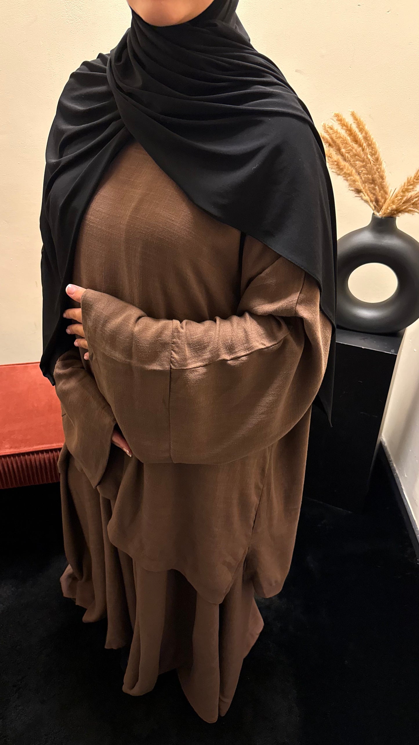 Linnen Sarai set Brown