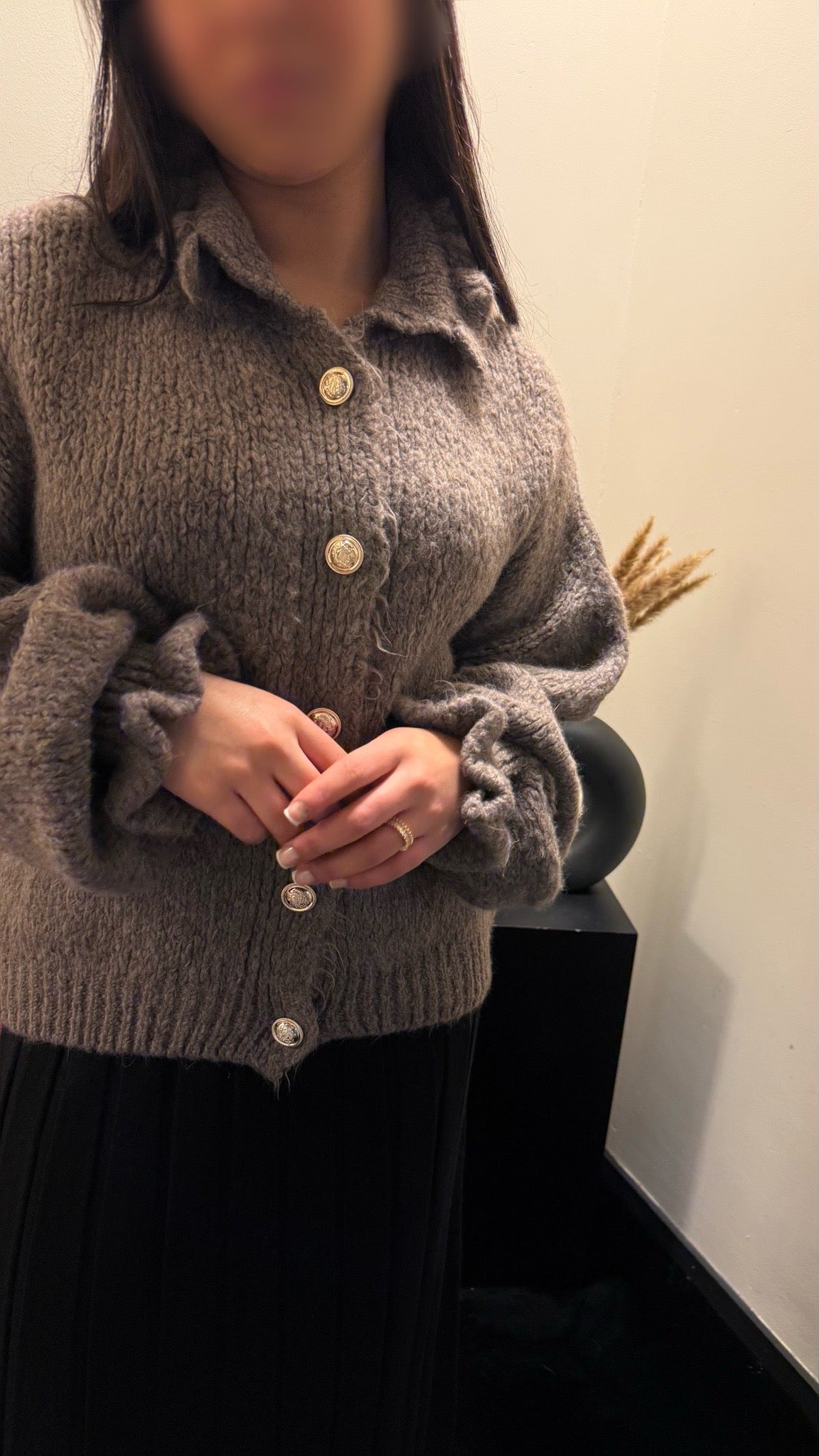 Zoë sweater Ruffel Mocha