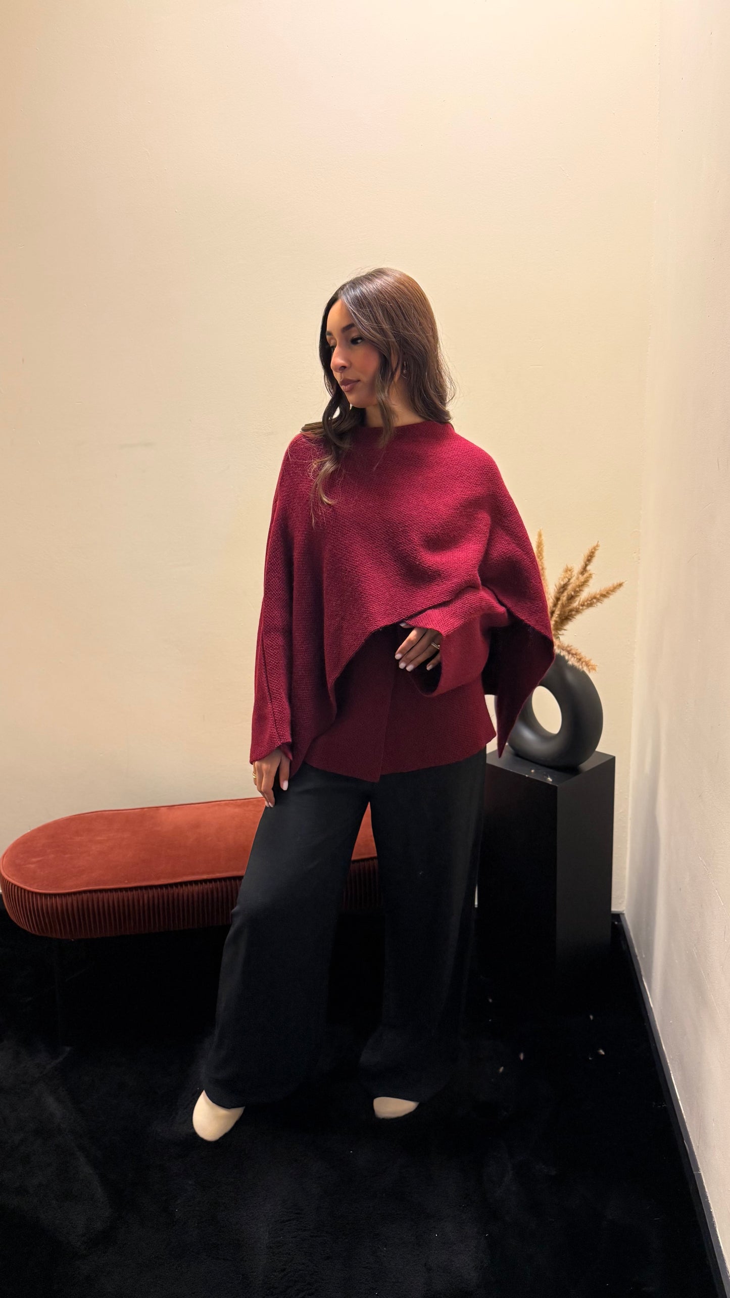 Elissa pullover Wine