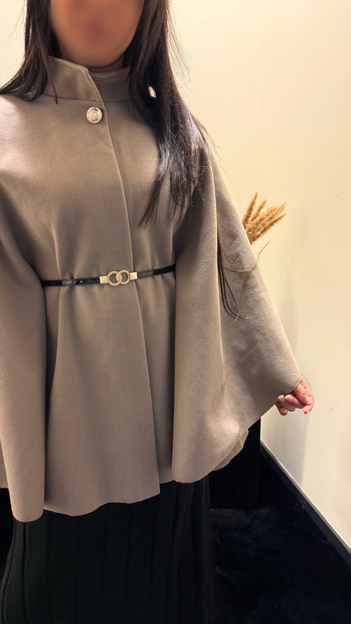 Rayhana poncho Taupe