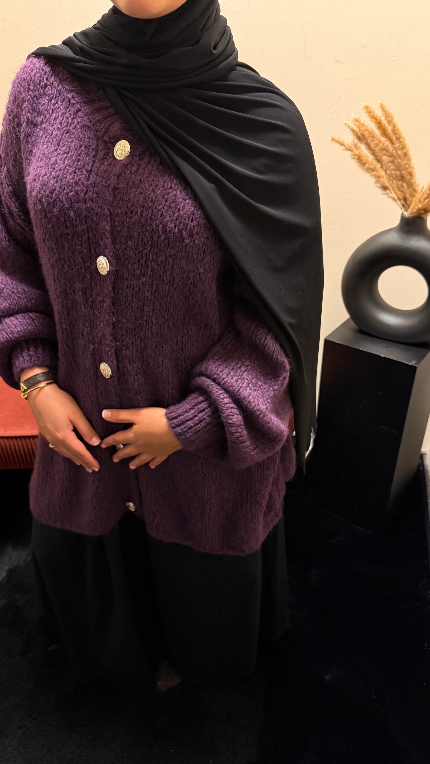 Zoë sweater Aubergine