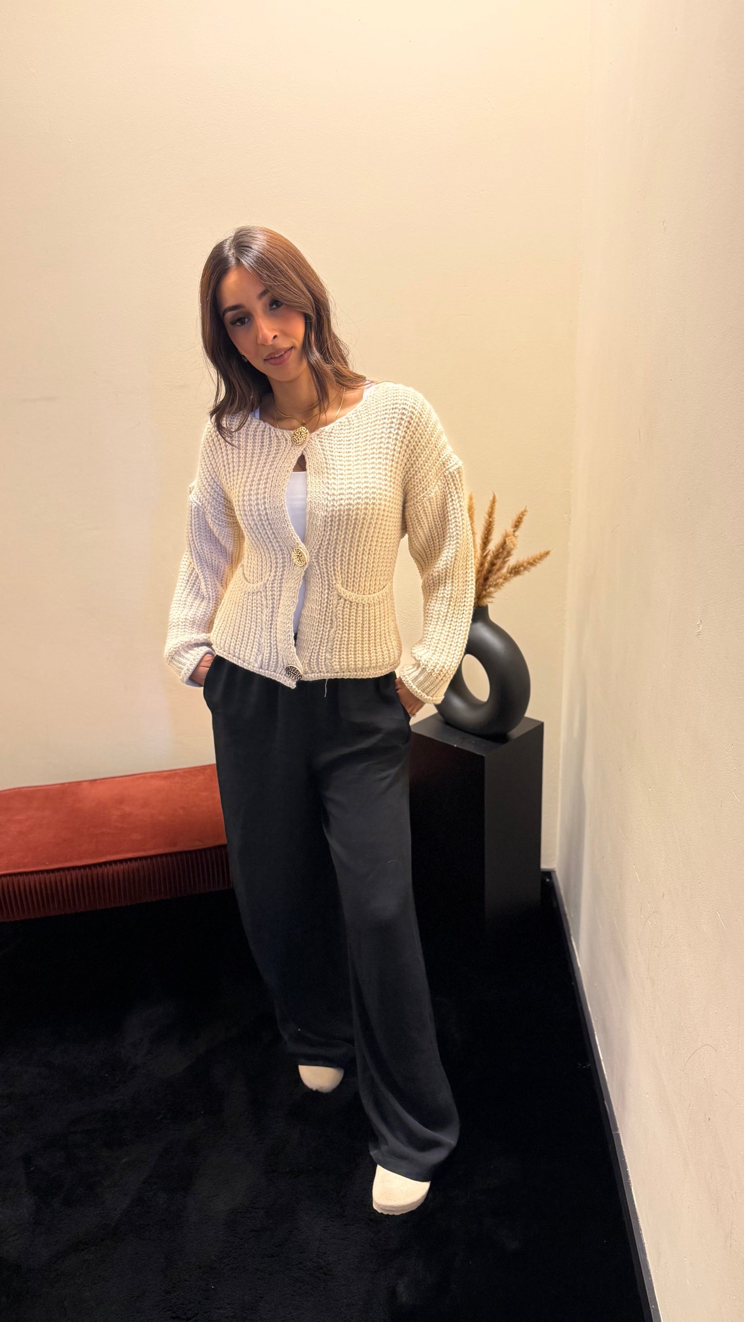 Houda top Beige