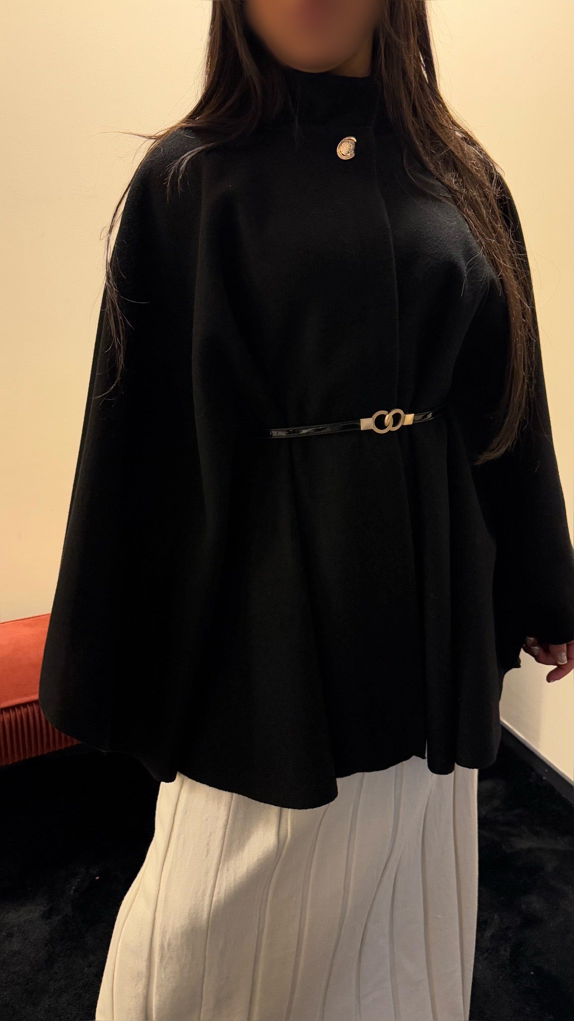 Rayhana poncho Black