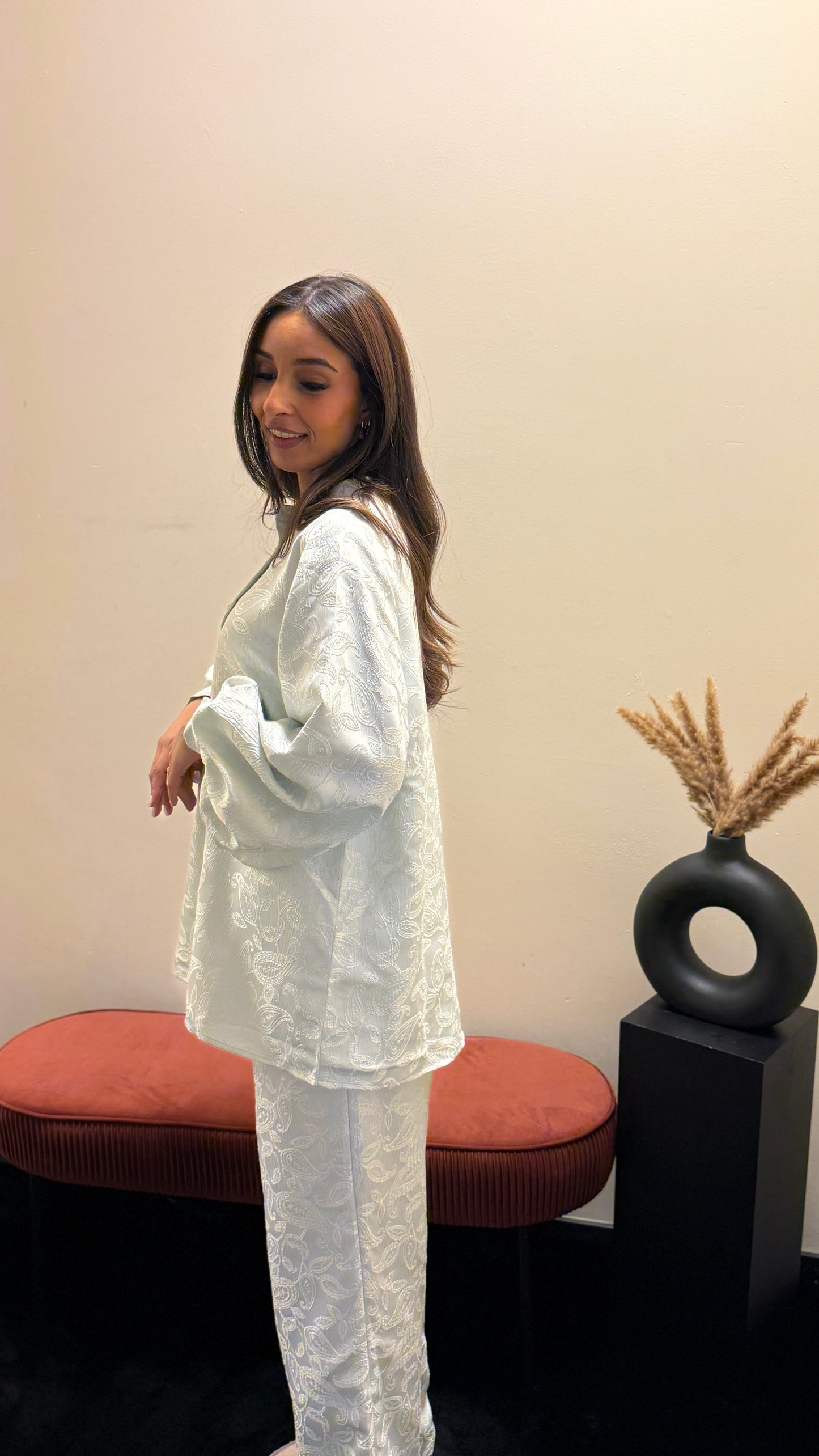 Rosalie set silver Blue