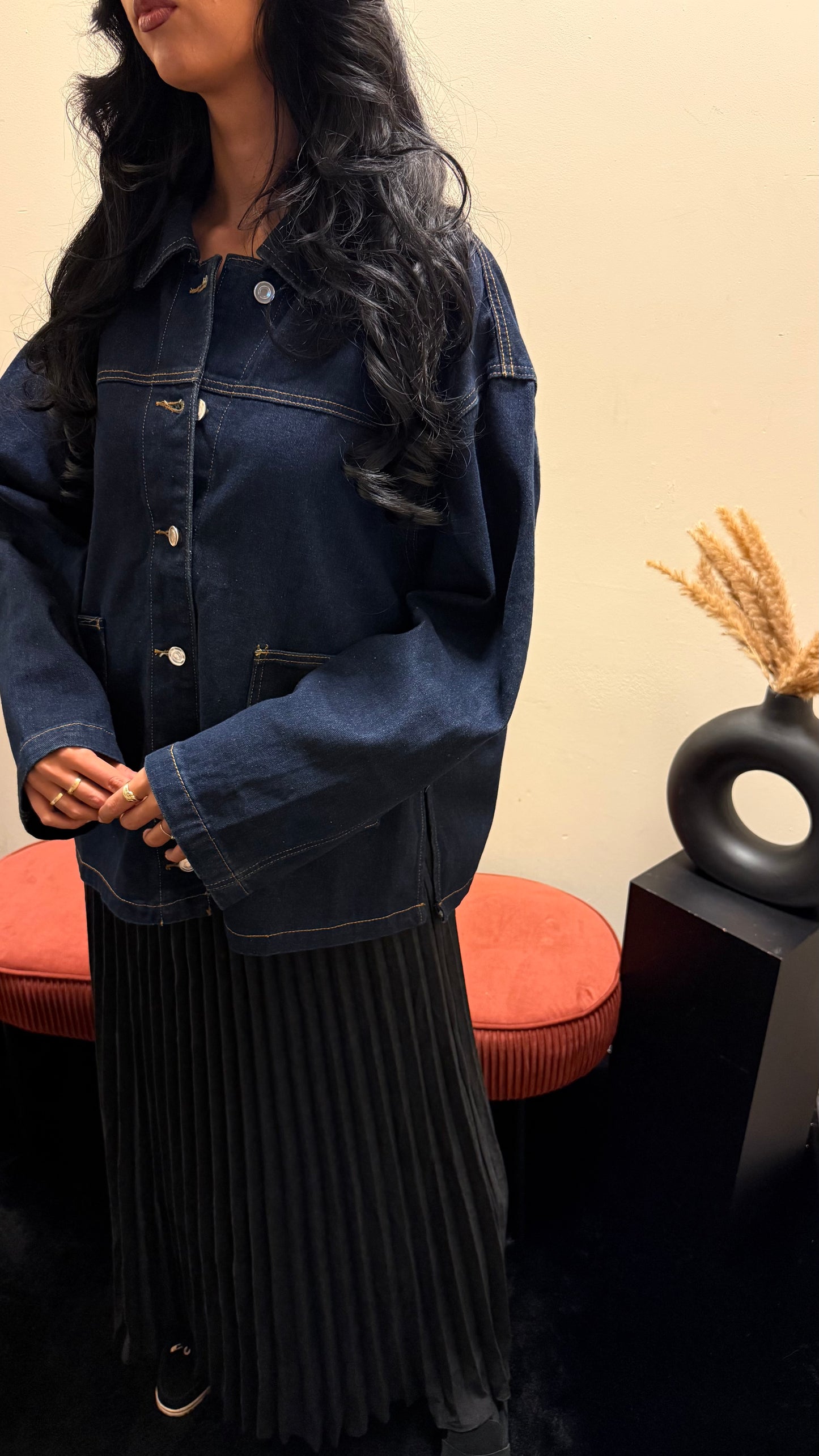 Blizz blouse dark Denim