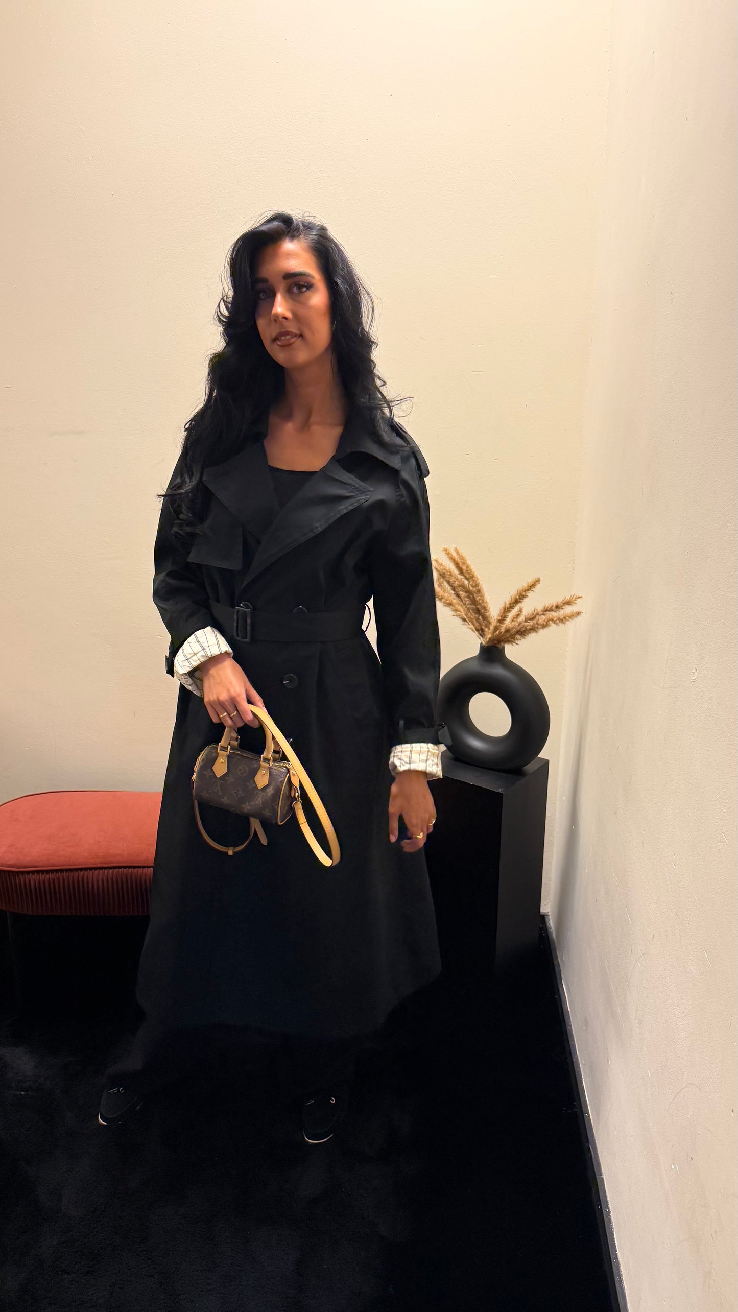 Cilla trenchcoat Black