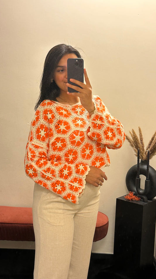 Livia top Orange