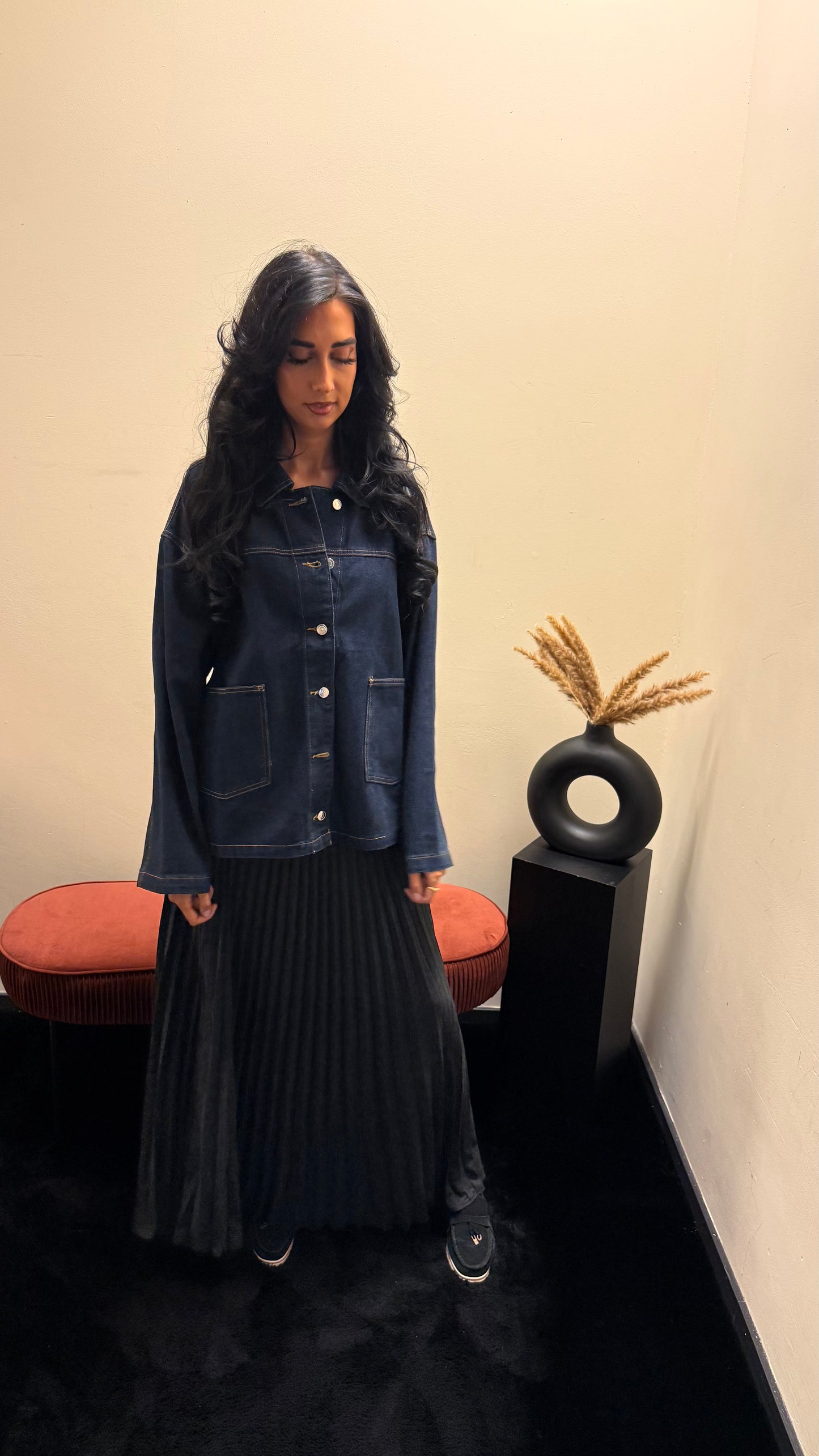 Blizz blouse dark Denim