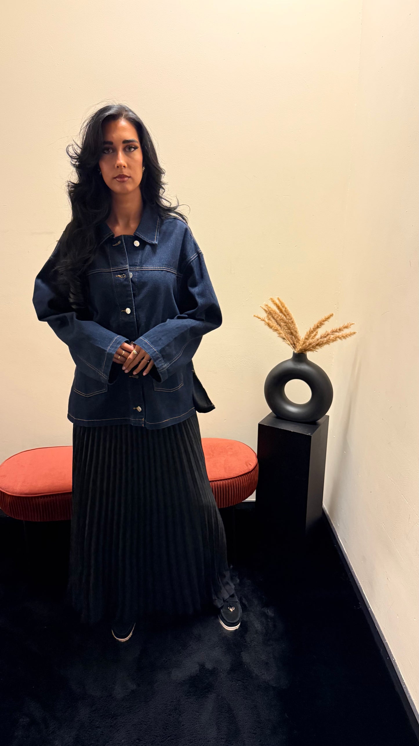 Blizz blouse dark Denim