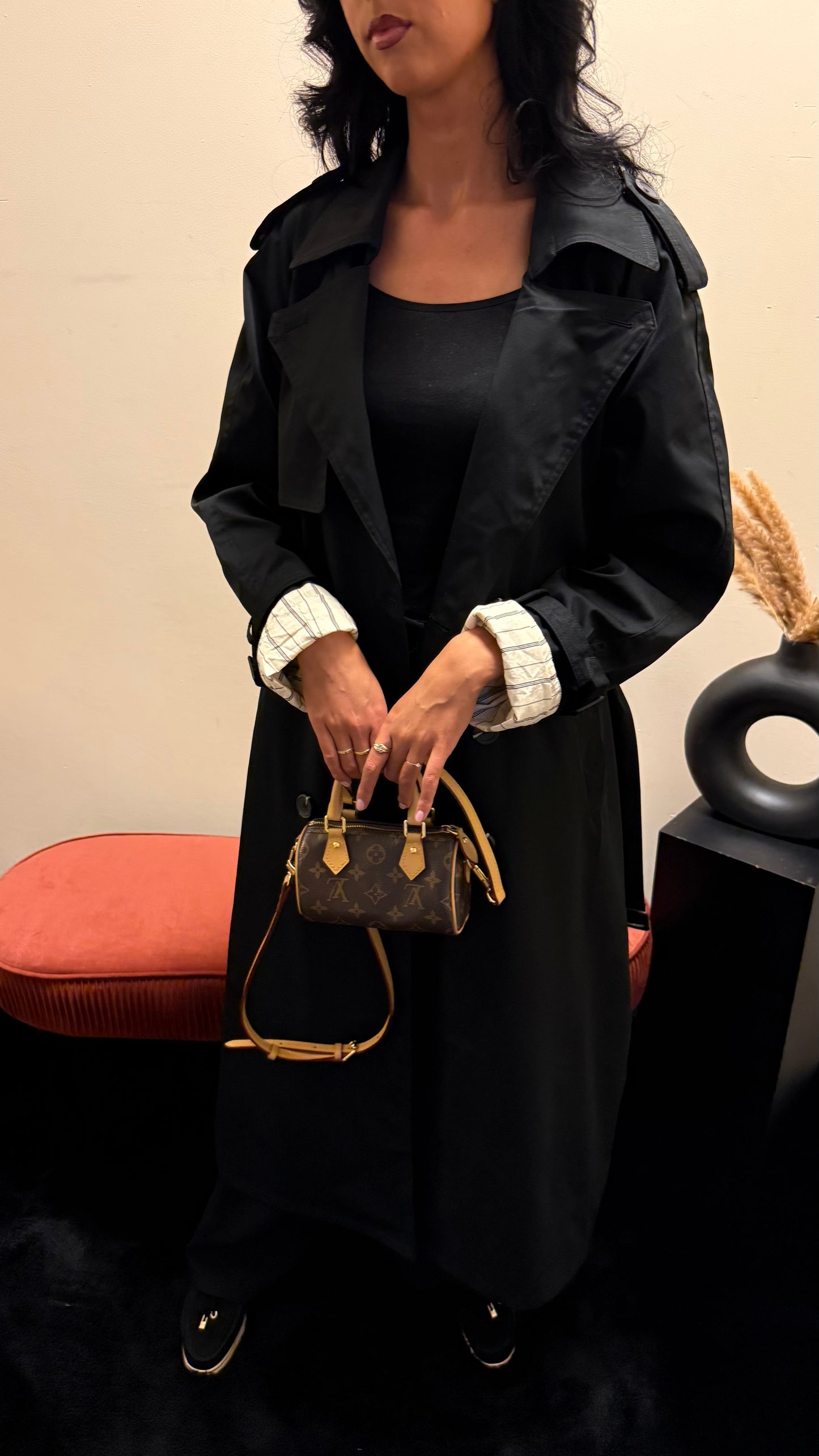 Cilla trenchcoat Black