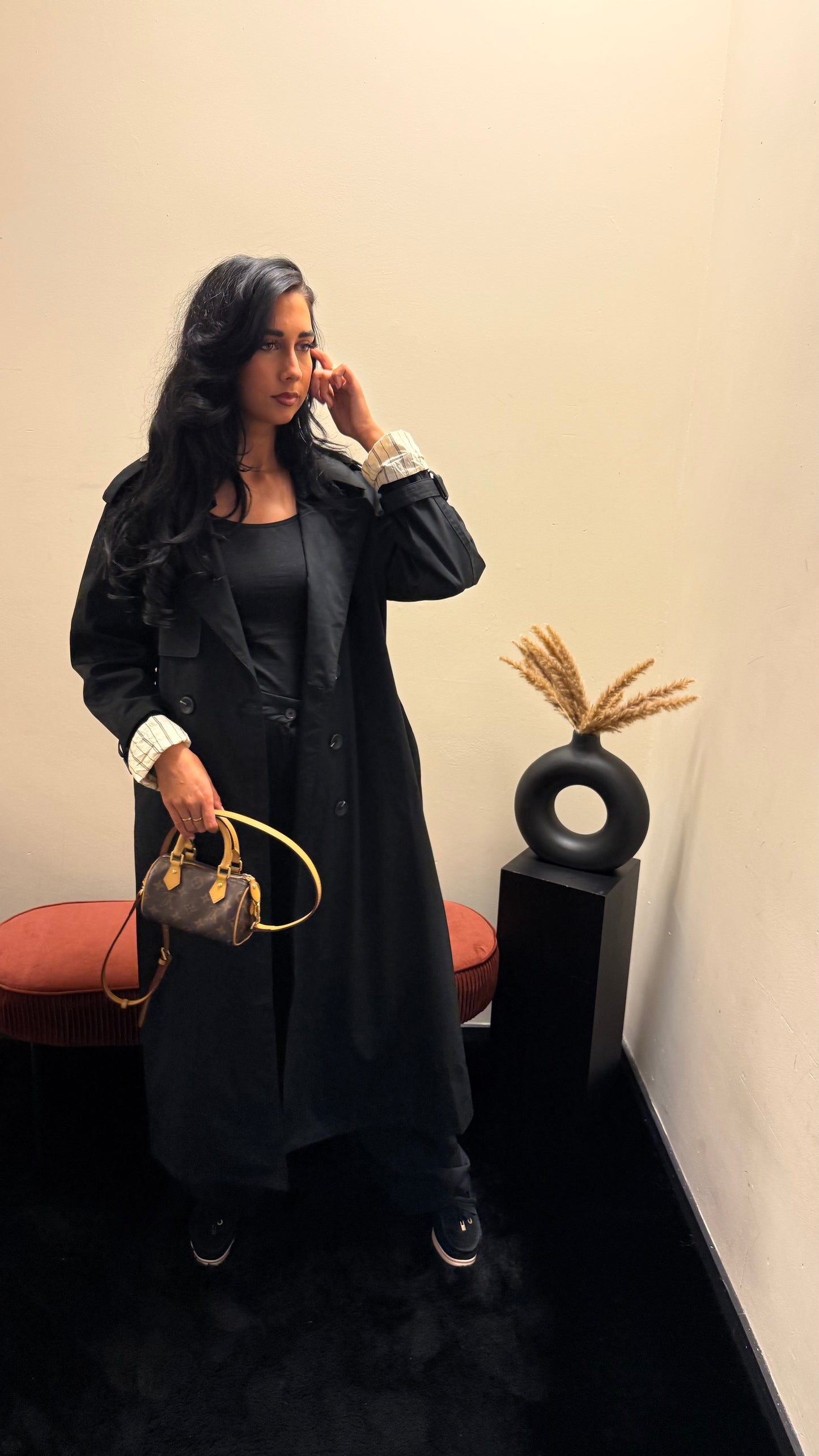 Cilla trenchcoat Black