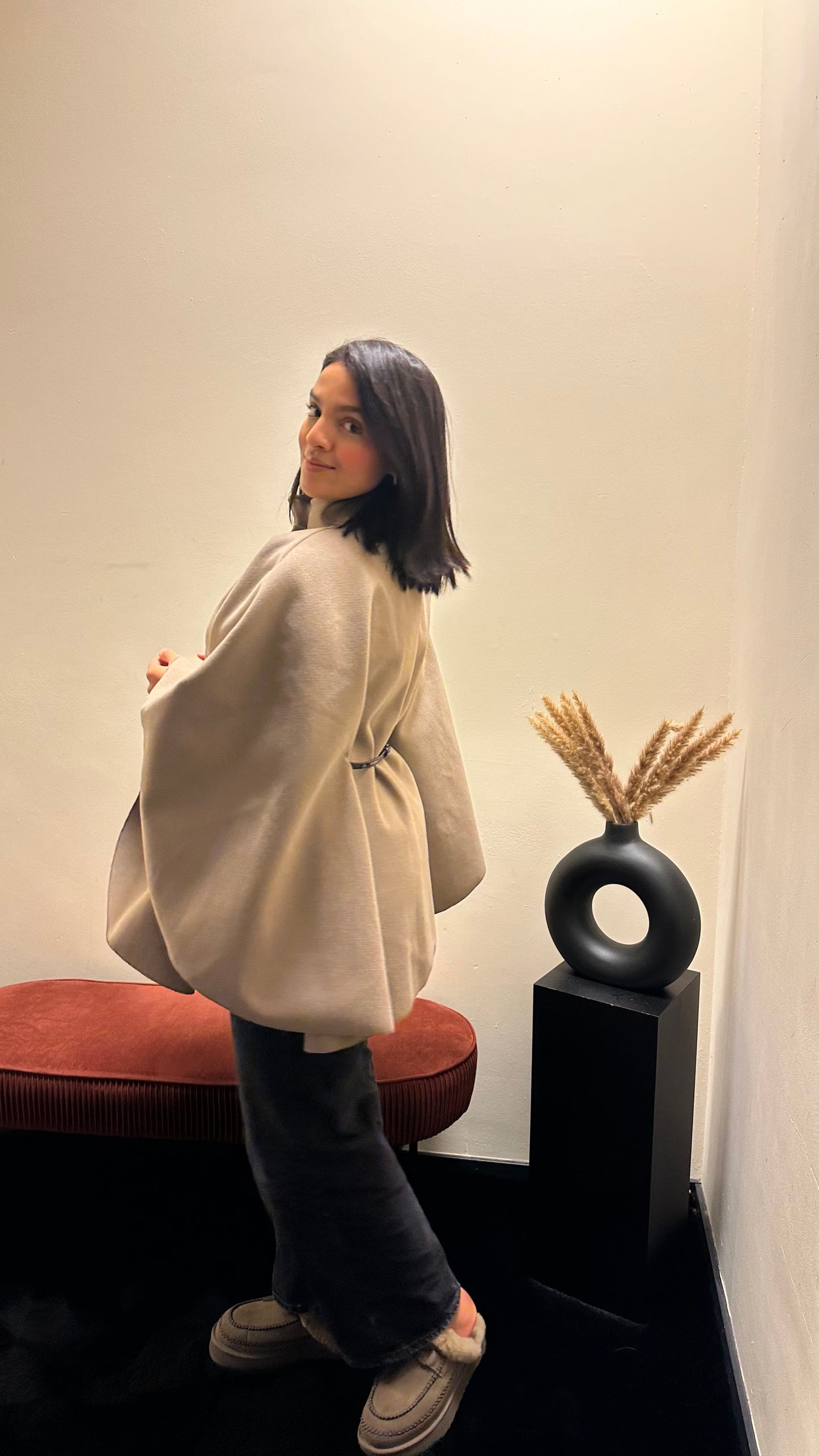 Rayhana poncho Taupe