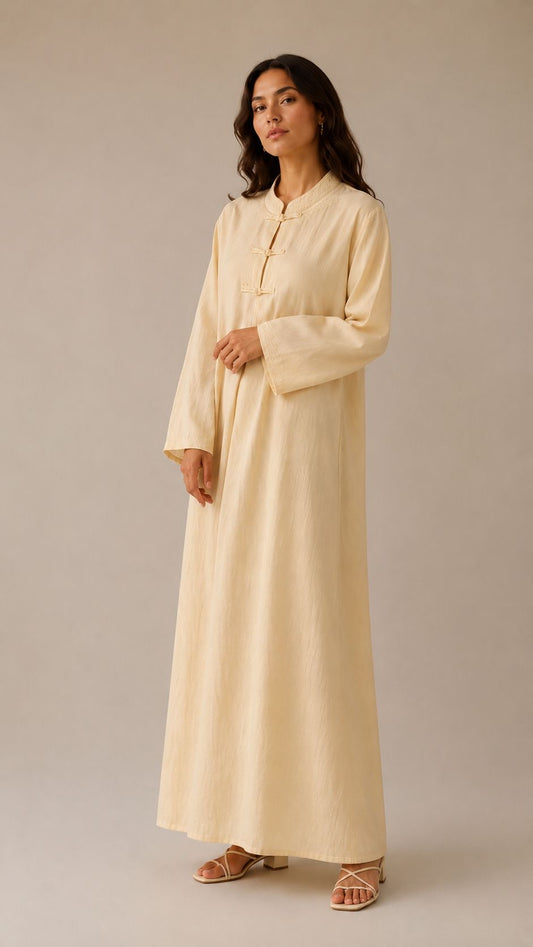 Amaya dress butter Yellow