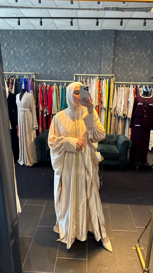 Butterfly jelleba Beige