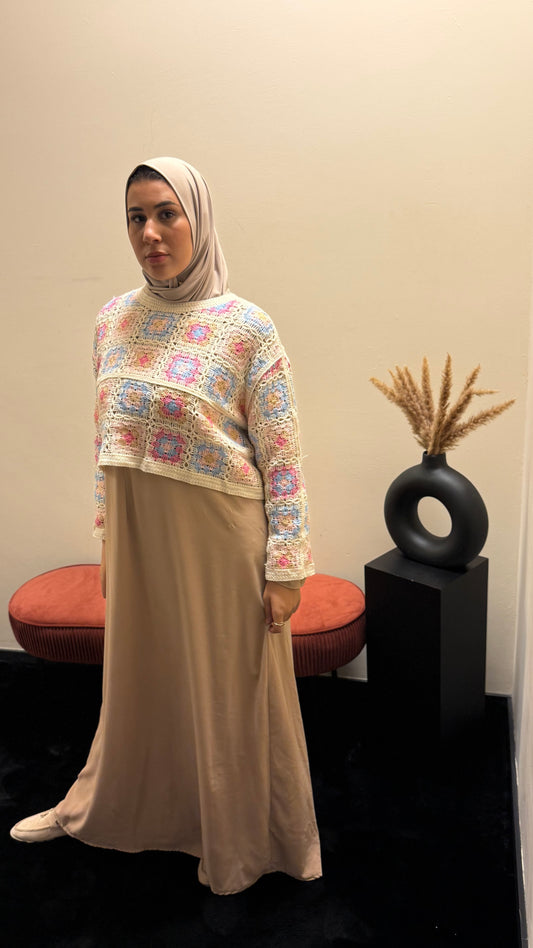 Joya top Beige/Pink