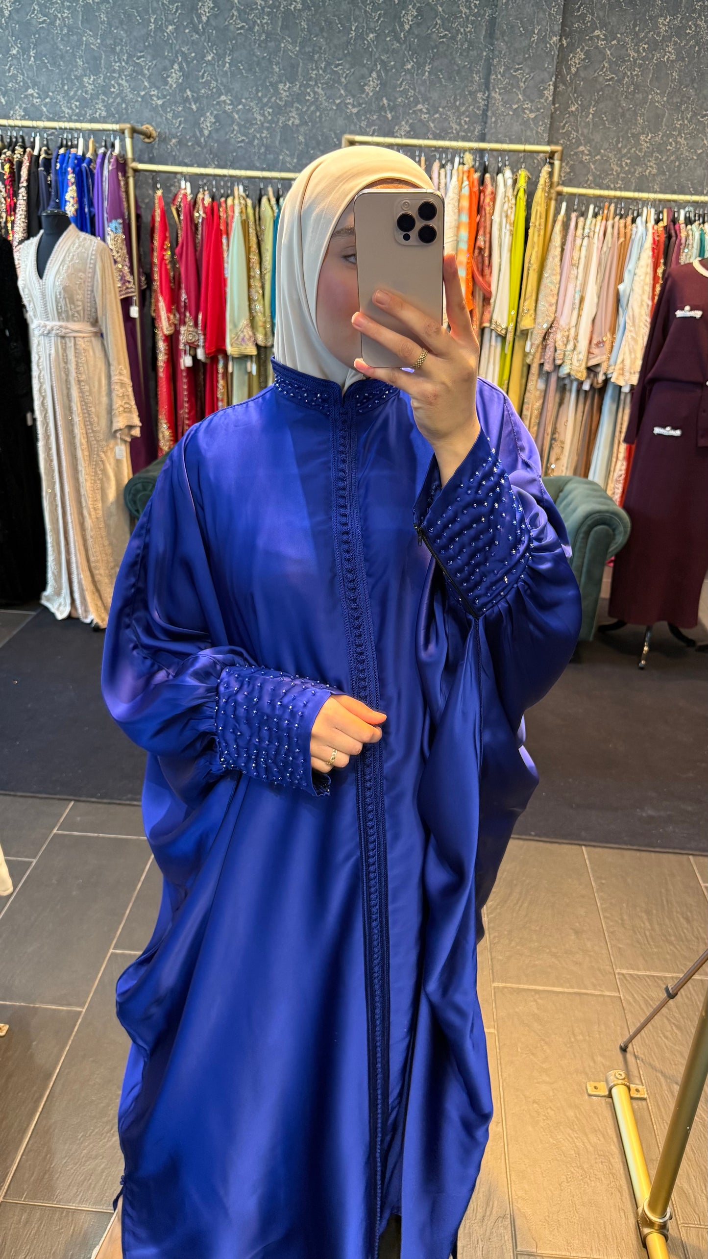 Butterfly jelleba Royal Blue