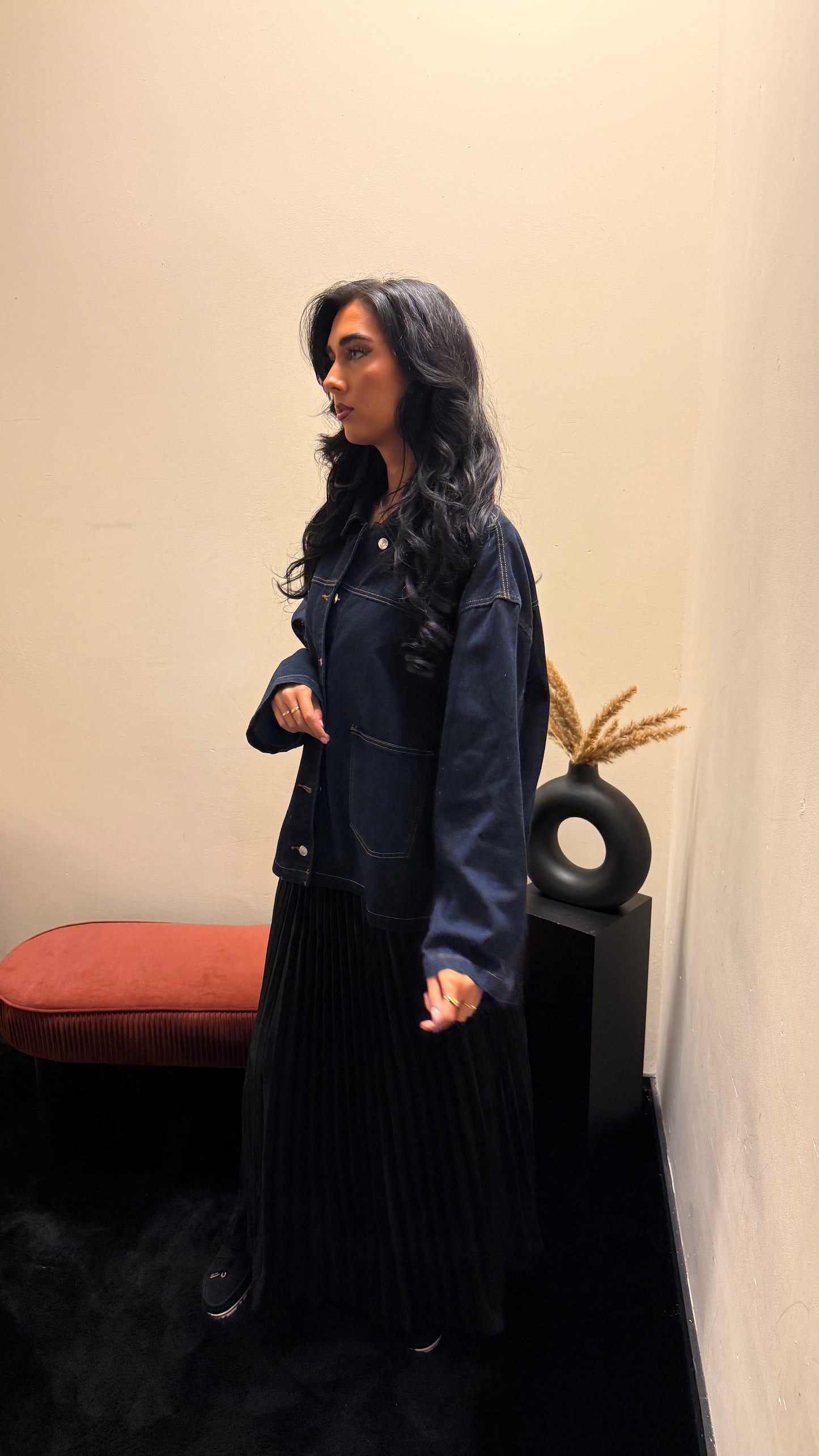 Blizz blouse dark Denim