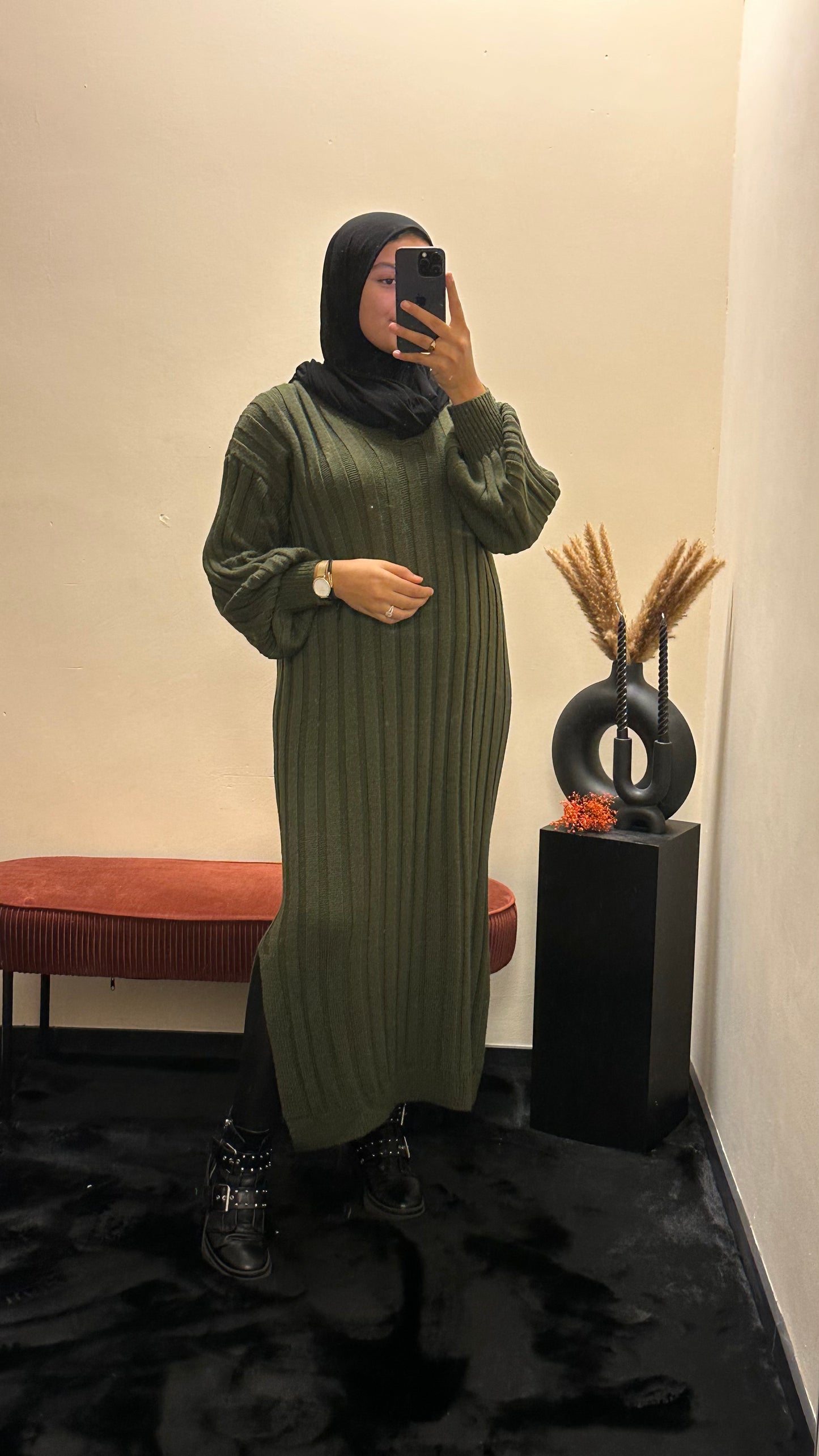 Omaira dress green