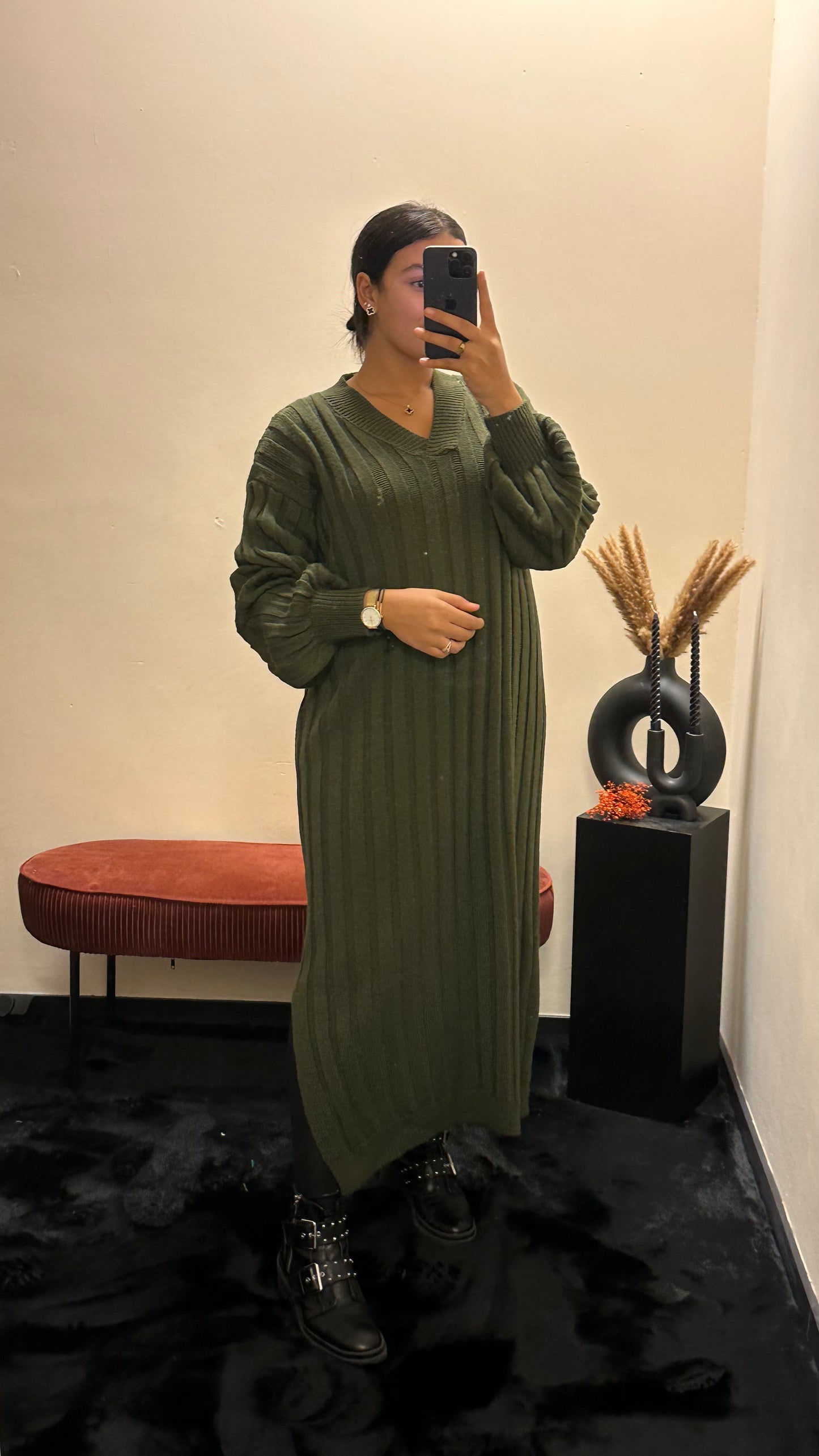 Omaira dress green